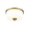 Z-Lite Arlington 2 Light Flush Mount, Heritage Brass & Etched White 220F2-HBR - alternate 2